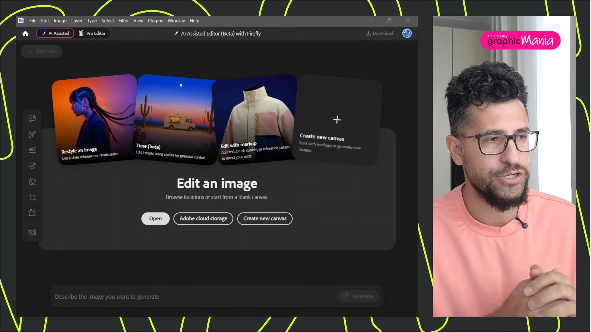 Graphicmania Academy platvorm — AI-tööriistade analüüs elavas tunnis